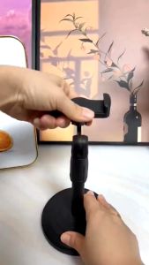 Giá Đỡ Điện Thoại livestream quay video chụp sản phẩm  chân đế tròn xoay 360 - Kẹp điện thoại xem phim chụp ảnh - HANA KIDTOYS