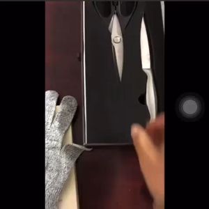 Grade 5 Gloves Cut Resistant Safety Gloves Kitchen Butcher Outdoor Hunting Fishing Cutproof  HPPE Sarung Tangan Bengkel Protective Gloves Home Car Repairing Cooking Waterproof Hand Gloves Cur Resistance 2pcs/set DIY 防刮手套