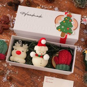 Fragrance Candle Gift Box Christmas Candle Set Christmas Gifts Small Gifts Creative Ornaments Aromatherapy Candles ﻿Party Decor
