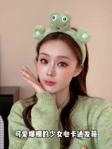 Bella แถบคาดศีรษะหน้าการ์ตูนน่ารักที่คาดผมผู้หญิงที่คาดผมกระต่ายหมีกิ๊บกบ