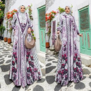 (2oN) ALYA ALESA QAIRINA Baju Gamis Set Syari Alesya Series By Alya Syari. Nazra Sha