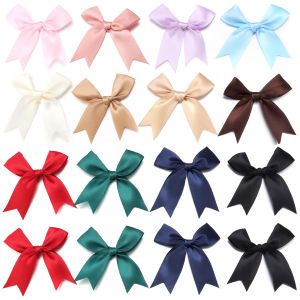 20 ชิ้น/ล็อต 8.5x8.5 ซม.ซาตินริบบิ้น Bows น่ารักริบบิ้นโบว์สําหรับ DIY Craft ตกแต่ง Headwear แฟชั่นเสื้อผ้าอุปกรณ์เสริม