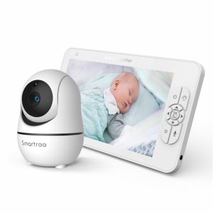 7" Video Baby Monitor 720P HD Display IPS Support 2 HDCams 24Hour Battery Life 1000ft Range Split mode