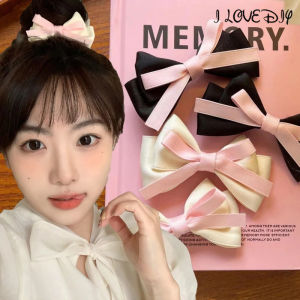 กิ๊บติดผมรูปโบว์โลลิต้าแนววินเทจแบบโบว์ผูกผม 1/2ชิ้น เครื่องประดับผม สำหรับผู้หญิงหญิงสาว