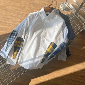 Retro British Style Mens Casual Shirt 100% Cotton Oxford Cloth Washed Long Sleeve Standard Fit Fashionable Classic Collar