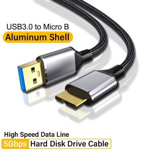 Cáp USB 3.0 Micro B Cáp Dữ Liệu Ngoài Ổ Cứng Cho Ổ Cứng Samsung SSD SATA - Đầu Nối Micro USB Sang USB3.0