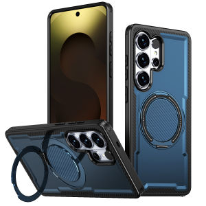 szhaiyu | Phone Case for Samsung Galaxy S26 Ultra S25 Edge S24 FE S23 Plus A57 A37 A17 A56 A36 A26 A16 A06 Magnetic Rotating Bracket Cover