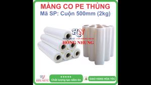 [SALE] Màng PE màng co màng chít 2kg khổ rộng 50cm - Chất liệu nilon dai bóng đẹp chắc chắn cho bạn an tâm đóng hàng