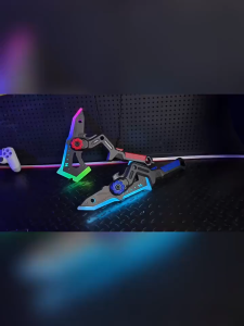 2-in-1 Light Up Sword Axe Toy Rechargeable Mist Spray Warhead Axe with Sound Effect Kids Pretend Play Gift