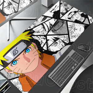 Bandai | Kawaii Sakura Uzumaki Sasuke Computer Office Anti-slip Mousepad 900x400mm Gamer Keyboard Mausepad XXL Anime Naruto Rubber Carpet
