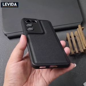 Softcase Leather Pro Macaron Black Vivo Y100