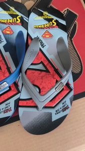 H&N Online Shop - Sandal Distro ANDO Superman SPM 2302 - Emboss / Timbul - Size 38 - 42