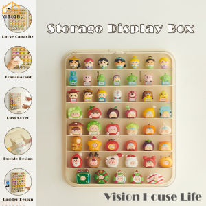 Vision Wall-mounted Toy Storage Box Transparent Doll Storage Rack Multi layer Display Cabinet Dust-proof Model Display Box