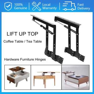 2Pcs Heavy Duty Steel Lift Up Coffee Table Mechanism Hardware Top Lifting Frame Furniture Tea Table Desk Folding Hinge
