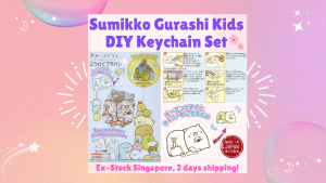 [Direct from Japan] Stock SG: 100% Original San-X Sumikko Gurashi Kids Plastics Keychain DIY Set