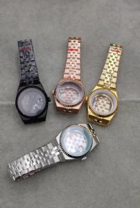 40mm Silver/Black/Gold/Rose Land-Dweller Watch Case With 904L Strap Sapphire Glass Fit NH35 Movement Watch Accessories