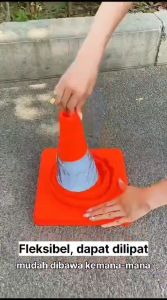 Foldable Traffic Cone Emergency | Kerucut Segitiga Darurat Model Lipat