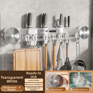 Suction Cup Hook Multi-functional Slide Rail Utensil Holder