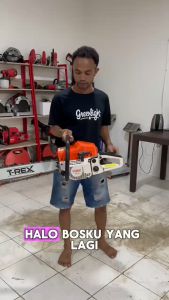 Gergaji Mesin Listrik T-Rex A5800 22 Inch Kapasitas Baterai Besar - Mesin Pemotong Kayu Multifungsi dengan Gergaji Potong Pohon