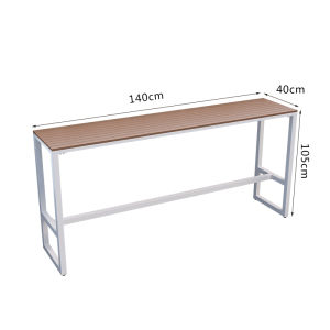 Waterproof Sunscreen Lotion Rainy and Sunny Units Bar Counter Hotel Terrace Wall High Leg Long Table Outdoor Casual Table and Chair Combination