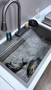 ซิงค์ล้างจาน ซิงค์สแตนเลส อ่างล้างจาน ซิงค์พร้อมก๊อกน้ำ ซิ้งอ่างล้างจาน - มาพร้อมที่วางมีด ราคาถูกต้อง