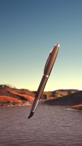 Sheaffer VFM 9428 Coffee Edition Matt Brown Rollerball Pen/Ballpoint Pen + Credit Card Holder Set