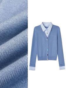 เสื้อสเวตเตอร์คาร์ดิแกนถักแขนสั้นฤดูใบไม้ผลิและฤดูใบไม้ร่วงสำหรับผู้หญิง ทรงเข้ารูป สไตล์เรียบง่าย เสื้อคลุมคาร์ดิแกนแบบสวมหัว ปกติ