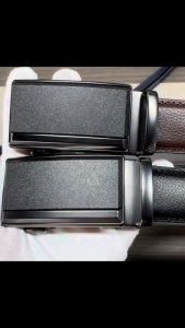 Mens Leather Belts Fashion Automatic Buckle Cowskin Male Belts Luxury Designer Black Brown 3.5cm