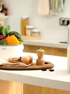 Ecoco 6 ช่อง ข้าวสารหมุน เครื่องดื่มความจู 9.6L กล่องเก็บอาหารสัตว์ กล่องเก็บอาหารแห้ง ถนอมอาหาร