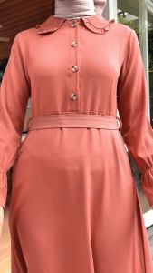 HAYNA Viola Dress (Sage Green) - Daily Dress Busui Friendly Korean Style Gamis Wanita Muslim