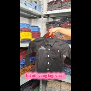 hem kids 378 kemeja anak laki laki usia 5-12 tahun bahan katun stretch(MELAR)