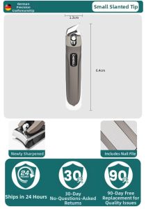 IMLUCKY | Anti-Splash Large Nail Clippers for Men