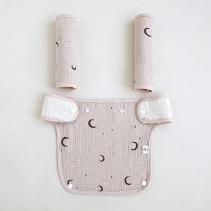 Pure Cotton 6-Layer Muslin Saliva Towel Set Baby Chest Biting Towel Infant Waist Chair Harness Sucking Double Shoulder Pad
