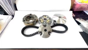 ชามเม็ดชุดชามขับสายพาน Yamaha Fino125 ยามาฮ่า ฟีโน่125 ปี 2016-2020 1ชุดประกอบด้วย ชุดชามหน้า+ชุดครัช 3ก้อน+สายพาน