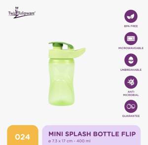 Botol Minum Splash Bottle MINI FLIP Tulipware