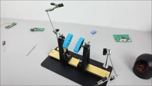 360 ° Giá Đỡ PCB Có Thể Điều Chỉnh Với Tay Cần Kim Loại Từ Tính Màu Vàng & Đen Dụng Cụ Giữ Mạch Điện Tử Dùng Cho Hàn Sửa Chữa