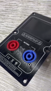 TM7 90mm x 145mm Professional Speaker Junction Box Terminal Back Panel with Dual Speakon Red & Blue