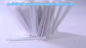 178mm Wooden Coffee Tea Stirrer Sticks 10 Packs Individually Packed Disposable Drink Mixing Sticks
