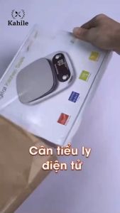 Cân Tiểu Ly Điện Tử Nhà Bếp Mini Định Lượng Độ Chính Xác Cao Kèm 2 Viên Pin 1g - 10Kg