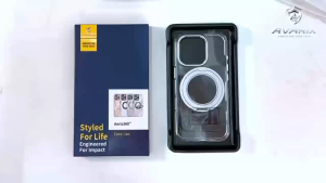 Avarix for iPhone 17 Pro Max 17 Air 15 Plus 16 Pro Max 360° Magnetic Stand Clear Case Cases Cover