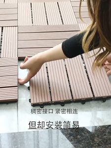 NEW 30 x 30cm Floor Decking Outdoor WPC Waterproof Deck Tiles For Garden Balcony Flooring Decoration