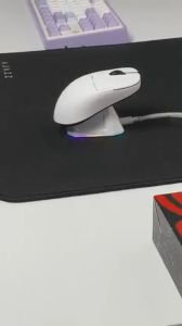 Ajazz AJ159 PRO 8K Gaming Mouse Three Mode PAW3395 up to 26000 DPI with Magnetic Charging Dock