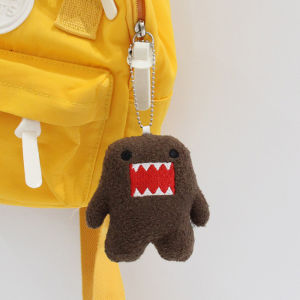 Domo Kun Plush Keychain Domokun Cartoon Stuffed Doll Mini Plush Toy Bag Pendant Cute Keychain Charm Backpack Accessory Gift