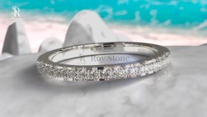 RoyStone - Cincin Wanita Moissanite Perhiasan Original Lapis Emas - Tara Ring