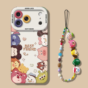 NAZHIMING | Toy Story Cartoon iPhone Case with Bracelet Full Cover Silicone
