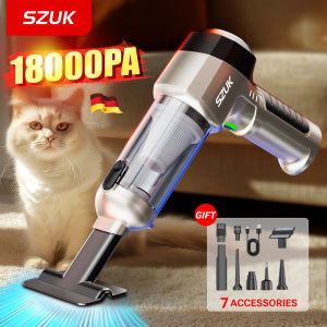 SZUK Powerful Car Vacuum Cleaner 18000PA HandHeld Portable Cleaning Machine Strong Suction Wireless Mini Vacuum Cleaner for Car