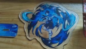 原神立牌  Cartoon Cute Decoration Fashion Acrylic Transparent Xiao  Gift zhongli Genshin