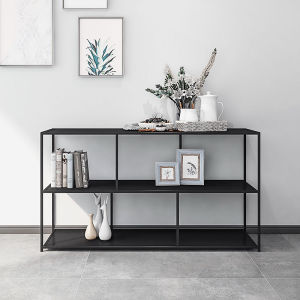 Modern Iron Art Living Room Floor Storage Rack Sofa Back Multi-layer Storage Display Shelf Simple Nordic Style Metal Welding