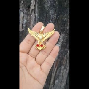 Mặt Dây Chuyền Đại Bàng Gắp Ngọc M1723UH50R - Dùng bền màu không đen rỉ - Dễ phối đồ đi chơi đi tiệc - TCH