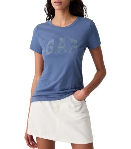 kaos Lengan Pendek Wanita Logo T-Shirt GAP Tee